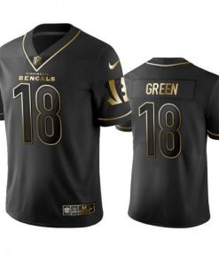 Cincinnati Bengals #18 A.J. Green Men's Stitched NFL Vapor Untouchable Limited Black Golden Jersey Men's