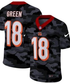 Cincinnati Cincinnati Bengals #18 A.J. Green Men's Nike 2020 Black CAMO Vapor Untouchable Limited Stitched NFL Jersey Men's