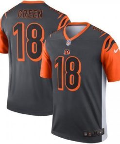 Cincinnati Cincinnati Bengals #18 A.J. Green Nike Inverted Legend Jersey Silver Men's