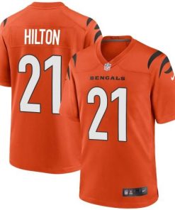 Cincinnati Cincinnati Bengals #21 Mike Hilton Orange Nike Alternate Game Jersey Men's