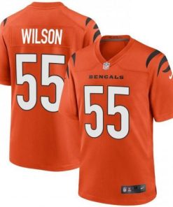 Cincinnati Cincinnati Bengals ##55 Logan Wilson Orange Nike Alternate Game Jersey Men's