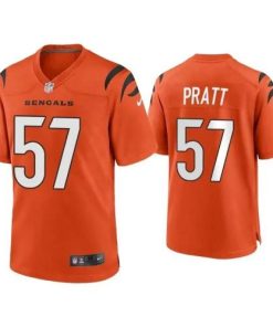 Cincinnati Cincinnati Bengals #57 Germaine Pratt Orange Nike Alternate Game Jersey Men's