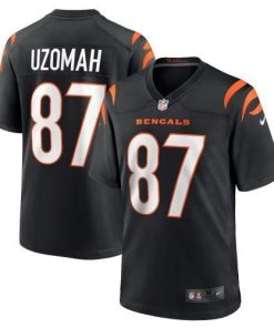 Cincinnati Cincinnati Bengals #87 C.J. Uzomah Black Nike Alternate Game Jersey Men's