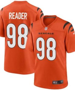 Cincinnati Cincinnati Bengals #98 D.J. Reader Orange Nike Alternate Game Jersey Men's