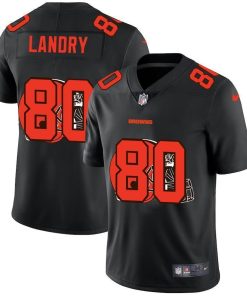 Cleveland Browns #80 Jarvis Landry Men's Nike Team Logo Dual Overlap Limited NFL Jersey Black