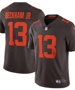 Cleveland Cleveland Browns #13 Odell Beckham Jr. Men's Nike Brown Alternate 2020 Vapor Limited Jersey Men's