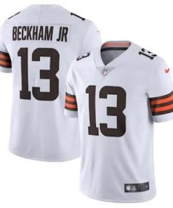 Cleveland Cleveland Browns #13 Odell Beckham Jr. Men's Nike White 2020 Vapor Limited Jersey Men's