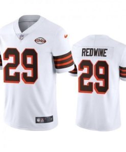 Cleveland Cleveland Browns #29 Sheldrick Redwine Nike 1946 Collection Alternate Vapor Limited NFL Jersey - White Men's