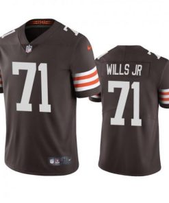 Cleveland Cleveland Browns #71 Jedrick Wills Men's Nike Brown 2020 NFL Draft Vapor Limited Jersey Men's
