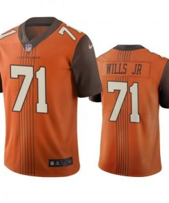 Cleveland Cleveland Browns #71 Jedrick Wills Men's Nike Brown City Edition Vapor Limited Jersey Men's