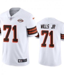 Cleveland Cleveland Browns #71 Jedrick Wills Jr. Nike 1946 Collection Alternate Vapor Limited NFL Jersey - White Men's