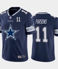 Dallas Cowboys #11 Micah Parsons Navy Blue Men's Nike Big Team Logo Player Vapor Limited NFL Jersey
