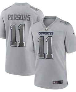 Dallas Cowboys #11 Micah Parsons Nike Men's Gray Atmosphere Fashion Game Jersey