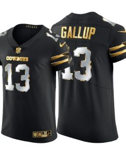 Dallas Cowboys #13 Michael Gallup Men's Nike Black Edition Vapor Untouchable Elite NFL Jersey