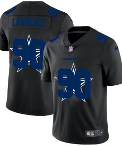 Dallas Cowboys #90 Demarcus Lawrence Men's Nike Team Logo Dual Overlap Limited NFL Jersey Black