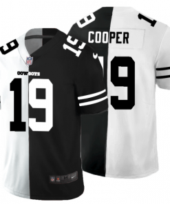 Dallas Dallas Cowboys #19 Amari Cooper Men's Black V White Peace Split Nike Vapor Untouchable Limited NFL Jersey Men's