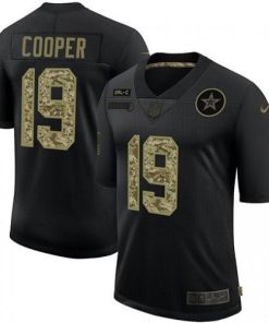 Dallas Dallas Cowboys #19 Amari Cooper Men's Nike 2020 Salute To Service Camo Limited NFL Jersey Black Men's