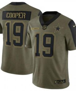 Dallas Dallas Cowboys #19 Amari Cooper Olive Nike 2021 Salute To Service Limited Player Jersey Men's