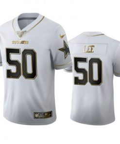 Dallas Dallas Cowboys #50 Sean Lee Men's Nike White Golden Edition Vapor Limited NFL 100 Jersey Men's