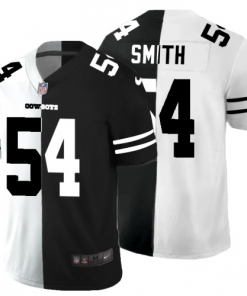 Dallas Dallas Cowboys #54 Jaylon Smith Men's Black V White Peace Split Nike Vapor Untouchable Limited NFL Jersey Men's