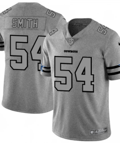Dallas Dallas Cowboys #54 Jaylon Smith Men's Nike Gray Gridiron II Vapor Untouchable Limited NFL Jersey Men's