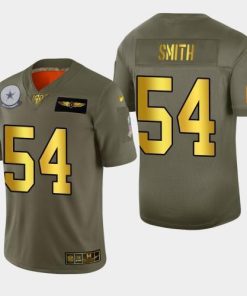 Dallas Dallas Cowboys #54 Jaylon Smith Men's Nike Olive Gold 2019 Salute to Service Limited NFL 100 Jersey Men's