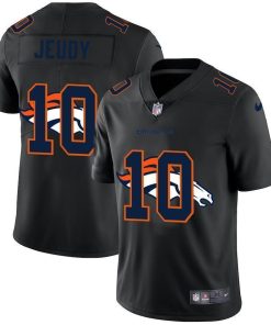 Denver Broncos #10 Jerry Jeudy Men's Nike Team Logo Dual Overlap Limited NFL Jersey Black