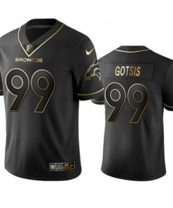 Denver Broncos #99 Adam Gotsis Men's Stitched NFL Vapor Untouchable Limited Black Golden Jersey Men's