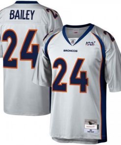 Denver Denver Broncos #24 Champ Bailey Mitchell & Ness NFL 100 Retired Player Platinum Jersey Men's