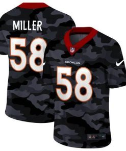 Denver Denver Broncos #58 Von Miller Men's Nike 2020 Black CAMO Vapor Untouchable Limited Stitched NFL Jersey Men's
