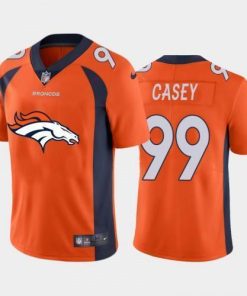 Denver Denver Broncos #99 Jurrell Casey Orange Men's Nike Big Team Logo Vapor Limited NFL Jersey Men's