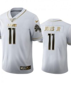 Detroit Detroit Lions #11 Marvin Jones Jr Men's Nike White Golden Edition Vapor Limited NFL 100 Jersey Men's