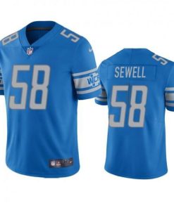 Detroit Detroit Lions #58 Penei Sewell Blue Team Color Men's Stitched NFL Vapor Untouchable Limited Jersey Men's