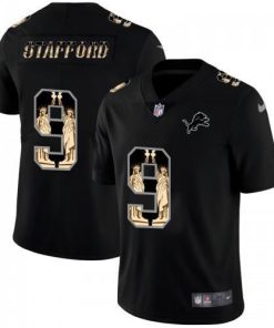 Detroit Detroit Lions #9 Matthew Stafford Carbon Black Vapor Statue Of Liberty Limited NFL Jersey Men's