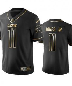 Detroit Lions #11 Marvin Jones Jr Men's Stitched NFL Vapor Untouchable Limited Black Golden Jersey Men's