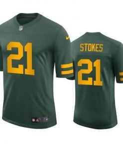 Green Bay Green Bay Packers #21 Eric Stokes Men's Nike Alternate Vapor Limited Player NFL Jersey - Green Men's