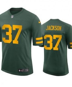 Green Bay Green Bay Packers #37 Josh Jackson Men's Nike Alternate Vapor Limited Player NFL Jersey - Green Men's