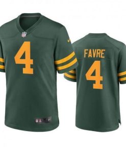 Green Bay Green Bay Packers #4 Brett Favre Men's Nike Alternate Game Player NFL Jersey - Green Men's