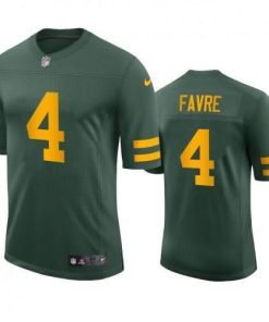 Green Bay Green Bay Packers #4 Brett Favre Men's Nike Alternate Vapor Limited Player NFL Jersey - Green Men's