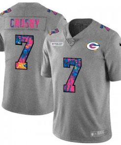 Green Bay Green Bay Packers #7 Mason Crosby Men's Nike Multi-Color 2020 NFL Crucial Catch NFL Jersey Greyheather Men's