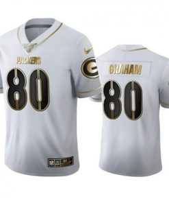 Green Bay Green Bay Packers #80 Jimmy Graham Men's Nike White Golden Edition Vapor Limited NFL 100 Jersey Men's