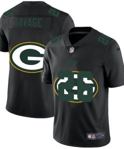 Green Bay Packers #26 Darnell Savage Jr. Men's Nike Team Logo Dual Overlap Limited NFL Jersey Black