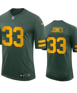 Green Bay Packers #33 Aaron Jones Men's Nike Alternate Vapor Limited Player NFL Jersey - Green