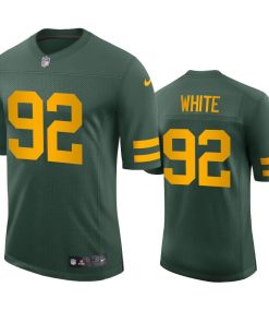 Green Bay Packers #92 Reggie White Men's Nike Alternate Vapor Limited Player NFL Jersey - Green