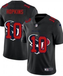 Houston Houston Texans #10 DeAndre Hopkins Men's Nike Team Logo Dual Overlap Limited NFL Jersey Black Men's