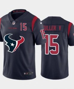Houston Houston Texans #15 Will Fuller Navy Blue Men's Nike Big Team Logo Player Vapor Limited NFL Jersey Men's