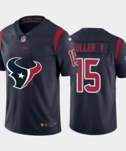 Houston Houston Texans #15 Will Fuller Navy Blue Men's Nike Big Team Logo Vapor Limited NFL Jersey Men's