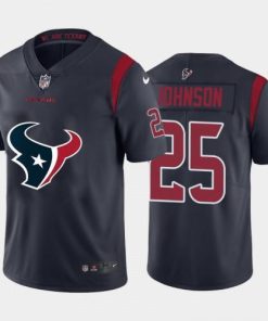 Houston Houston Texans #25 Duke Johnson Navy Blue Men's Nike Big Team Logo Vapor Limited NFL Jersey Men's