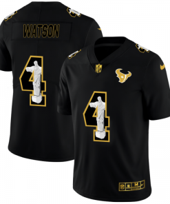 Houston Houston Texans #4 Deshaun Watson Men's Nike Carbon Black Vapor Cristo Redentor Limited NFL Jersey Men's