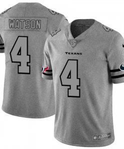 Houston Houston Texans #4 Deshaun Watson Men's Nike Gray Gridiron II Vapor Untouchable Limited NFL Jersey Men's